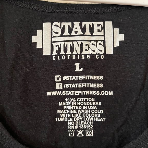 State Fitness sleeveless top, 100% cotton,  in excellent condition in size L - Picture 3 of 3